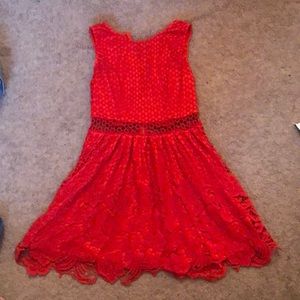 Cute Red/orange dress ❤️😍 NEVER WORN!